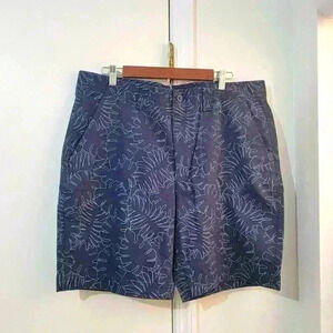 Brand New St JHON'S BAY Men's Shorts Size 38 Navy Blue with Leaves